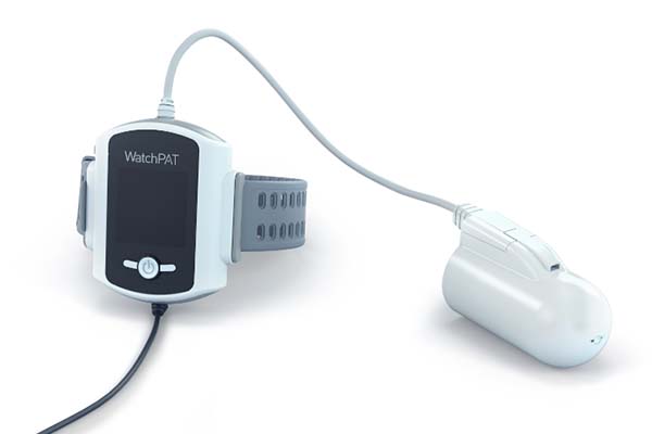 Photograph of the WatchPAT®️ 300 Home Sleep Apnea Test device.